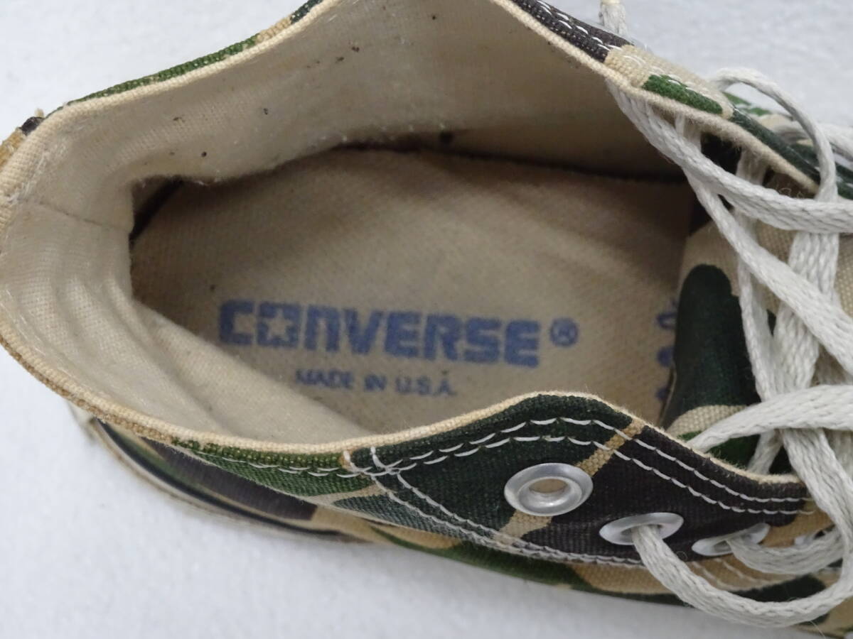 CONVERSE コンバース ALL STAR オールスター made in USA カモフラ Size8.0 国内正規品 箱無しの画像9