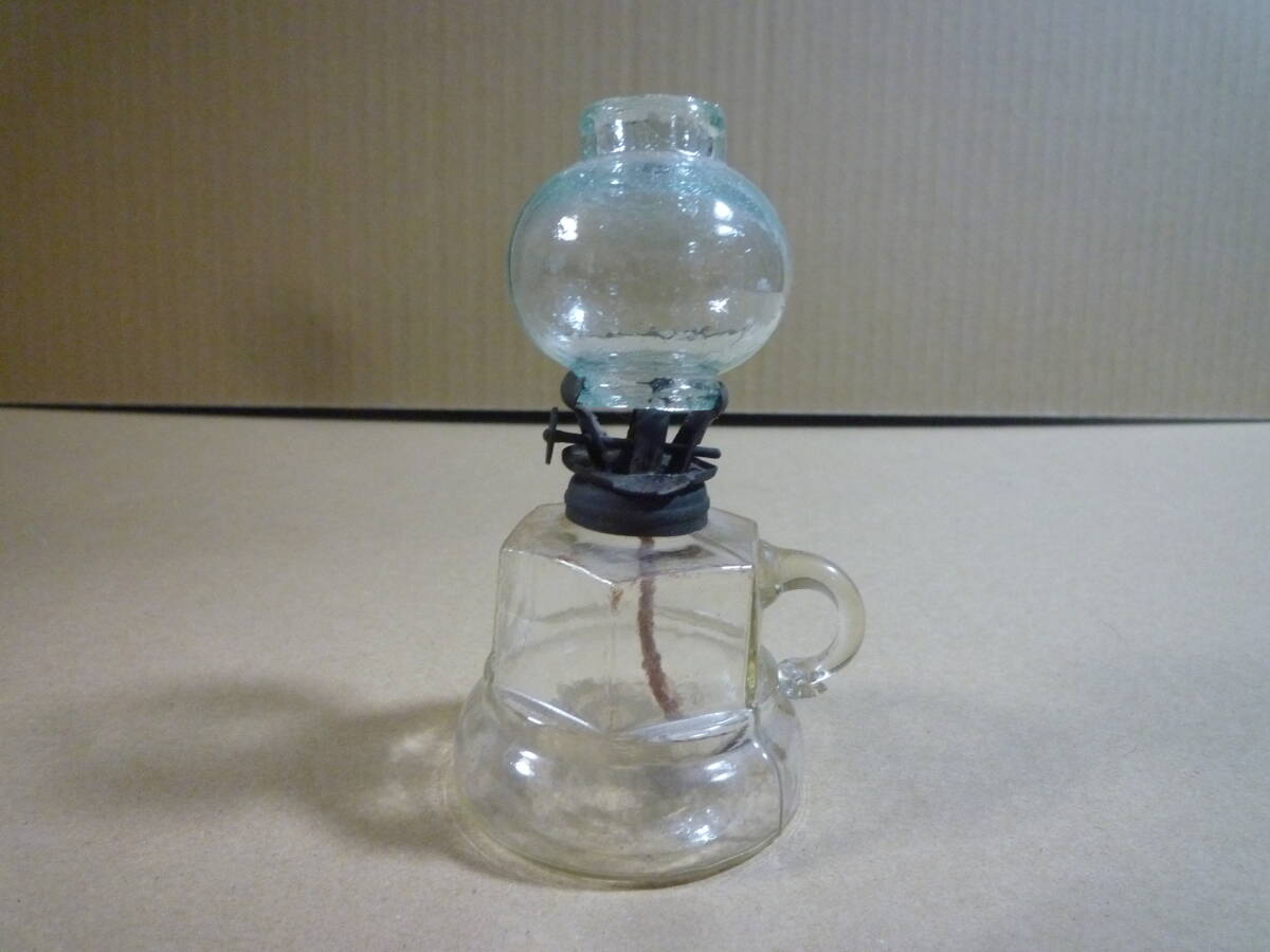 豆ランプ　ガラス　氷コップ　ガラス瓶　灯　レトロ　照明_画像8
