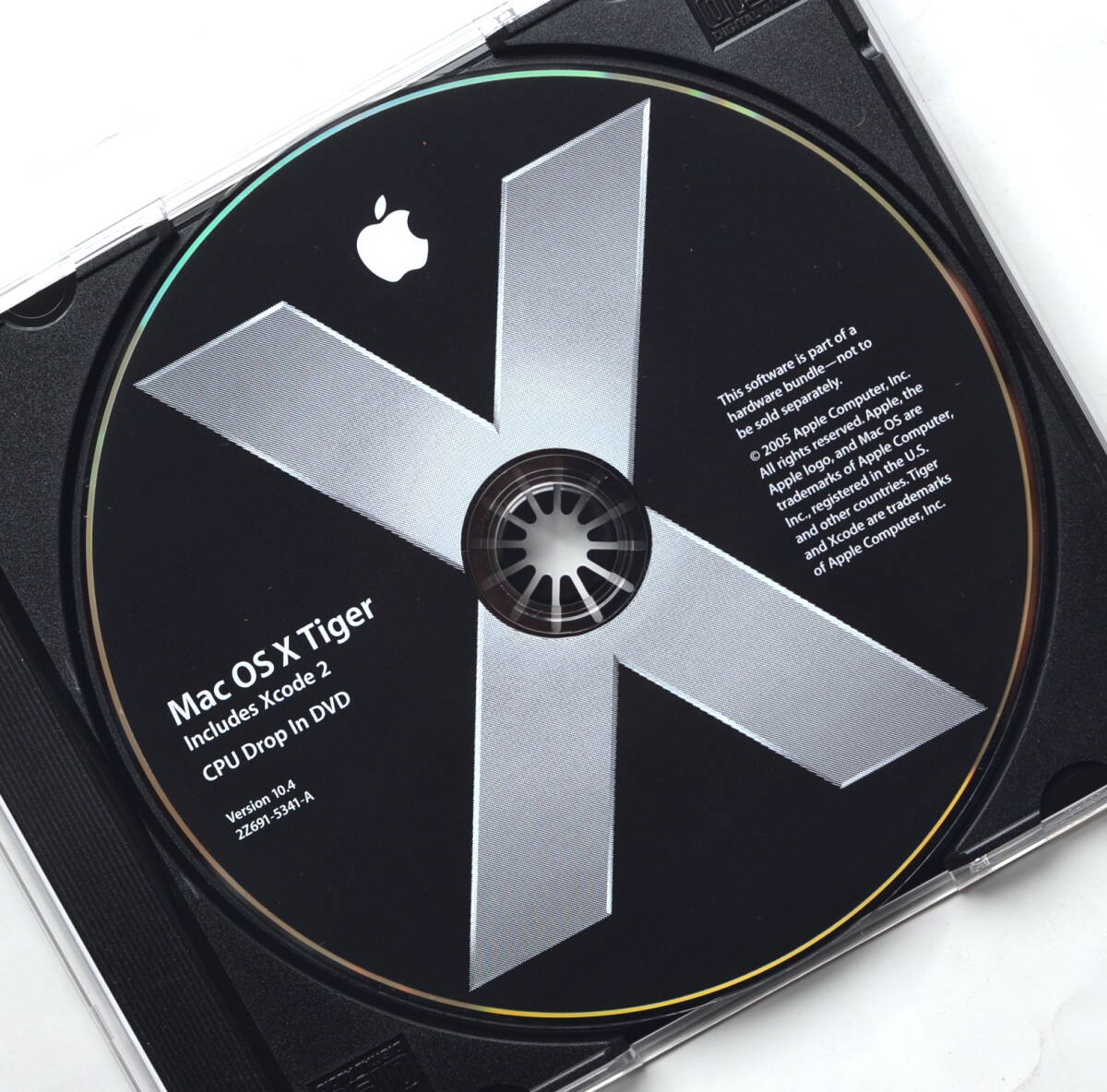 MMac OS X10.4 Tiger 正規 アップグレード版 (CPU Drop-in) DVD + 0SX10.4.11Combo Updata/0S9.2.2 Classic /QT7.6の画像2