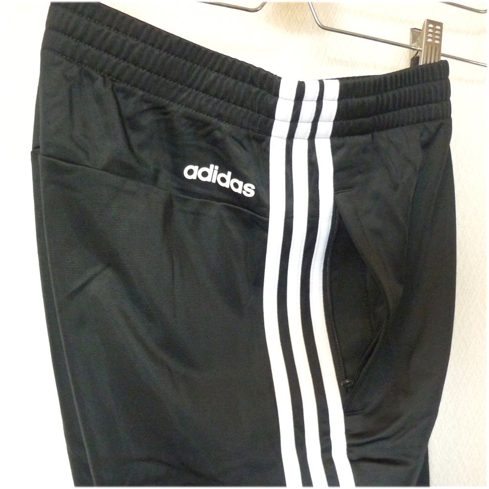 新品未使用◆送料無料◆(Mサイズ相当)(OT)アディダス adidas レディース 黒ジャージ上下セット/セットアップ/トレーニングジャージ_画像6