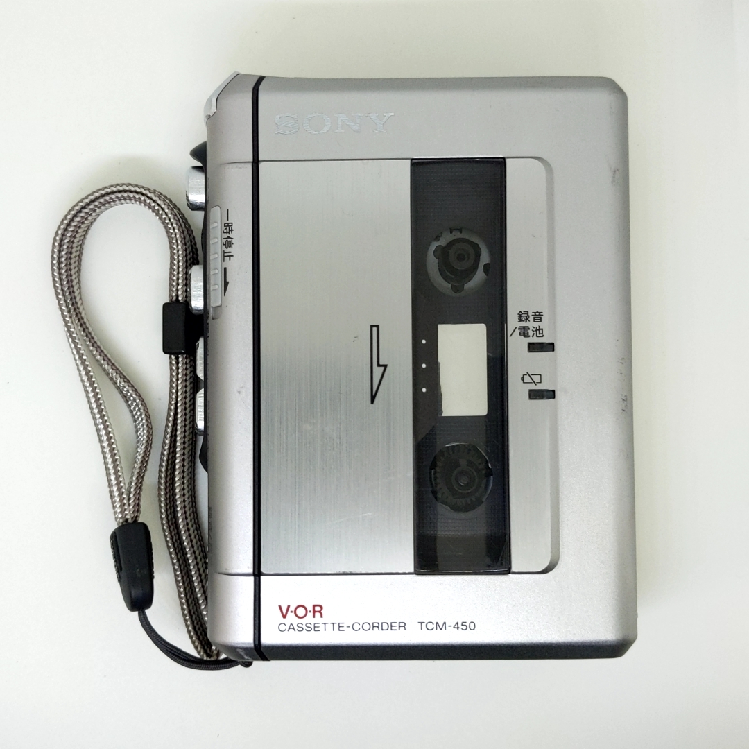 ジャンク★SONY TCM-450 カセットテープレコーダー ソニー CASSETTE WALKMAN No.1_画像2