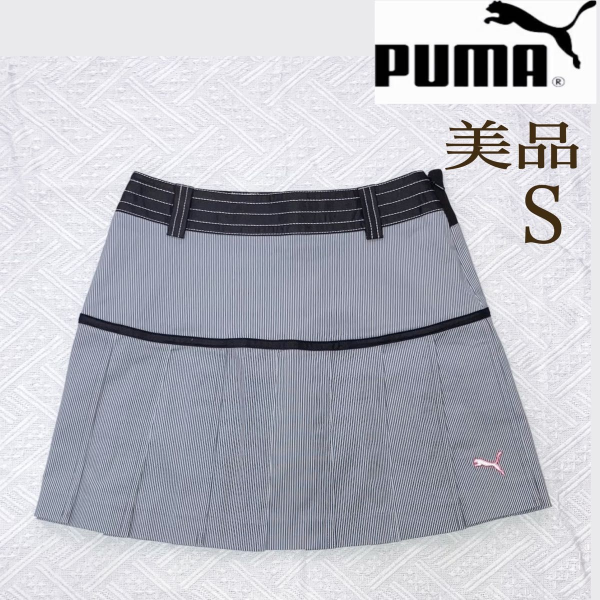 【美品 S〜M】PUMA インナーパンツ付きプリーツスカート