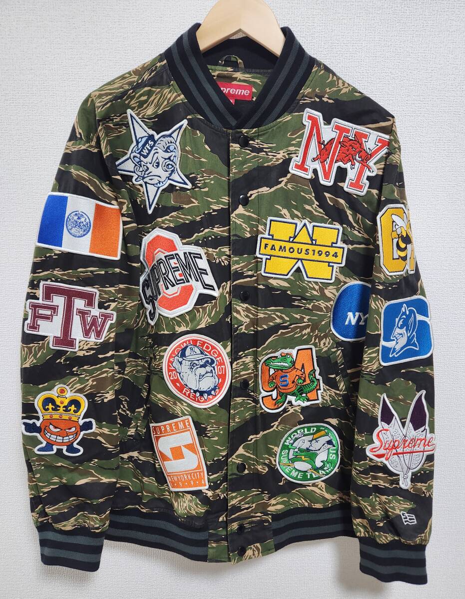 Supreme NCAA Varsity Jacket Tiger Camo　サイズXL_画像1