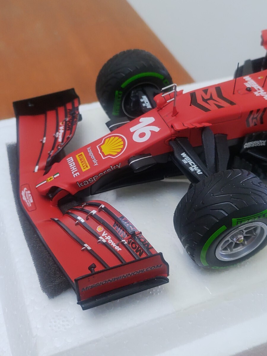 ☆カスタム品！新品同様 B.B.R 1/18 フェラーリ SF21 エミリアロマーニャGP 2021 #16 C.ルクレール インターミディエイトタイヤver. ☆_画像2