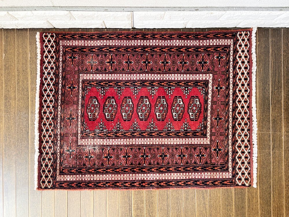 ◎ ビンテージ Vintage トライバルラグ トルクメン Turkmen ラグ ◎ ビンテージ Vintage トライバルラグ トルクメン Turkmen ラグ