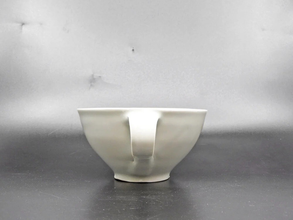 ● 森岡由利子 白磁 スープカップ マグカップ Φ12.5cm 現代作家 A_画像3