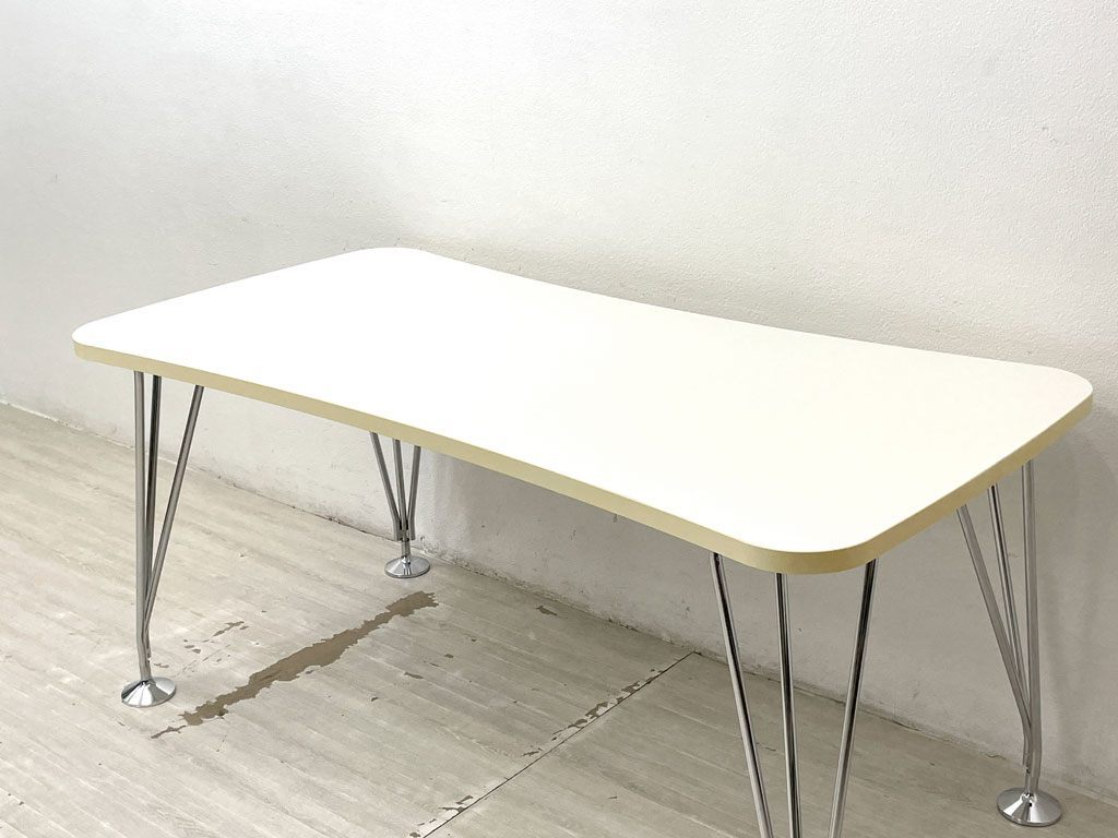 ● カルテル Kartell マックステーブル MAX TABLE ホワイト ミーティングテーブル 固定脚 フェルーチョ・ラヴィアーニ 定価￥197,500- C_画像5