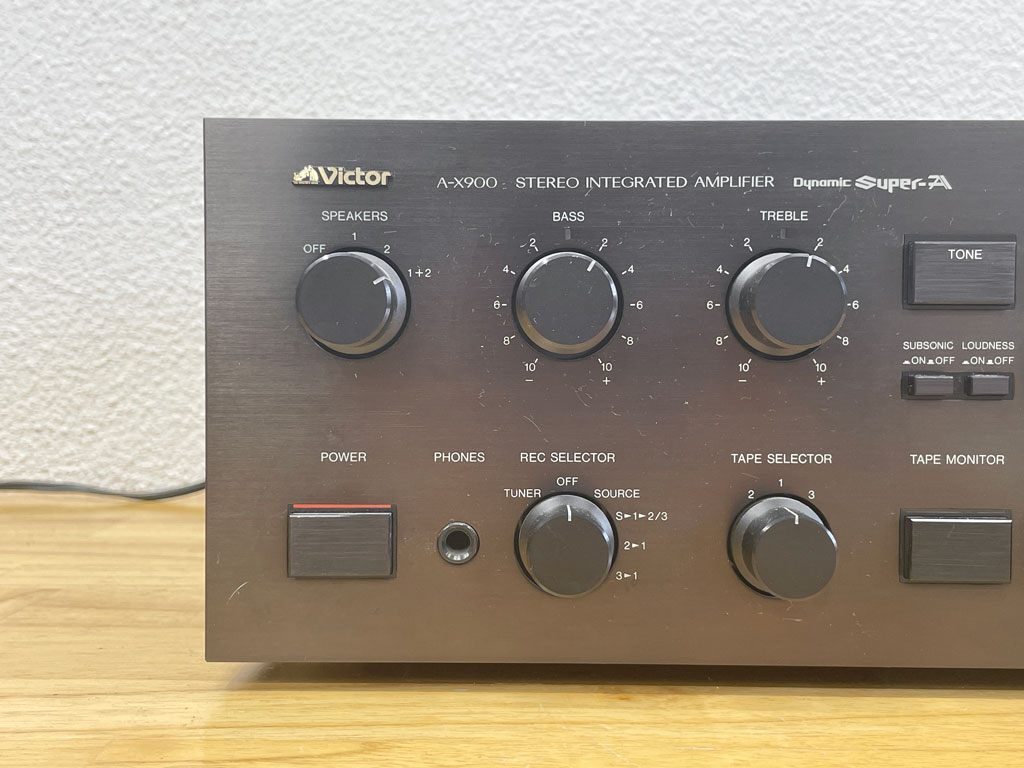 〓 ビクター Victor ダイナミックスーパー A-X900 Dynamic Super A-X900 プリメインアンプ オーディオ 音響 音出し確認済_画像4