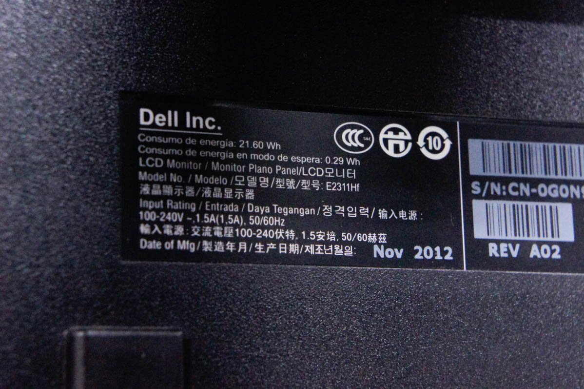 DELL デル 23インチ液晶モニター E2311Hf_画像3