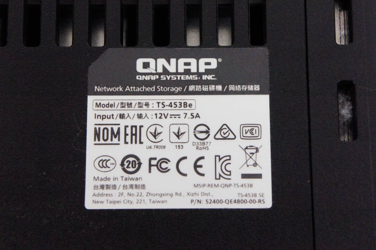 1 QNAP TS-453Be NAS HDD 1TB*4 計4TB_画像5