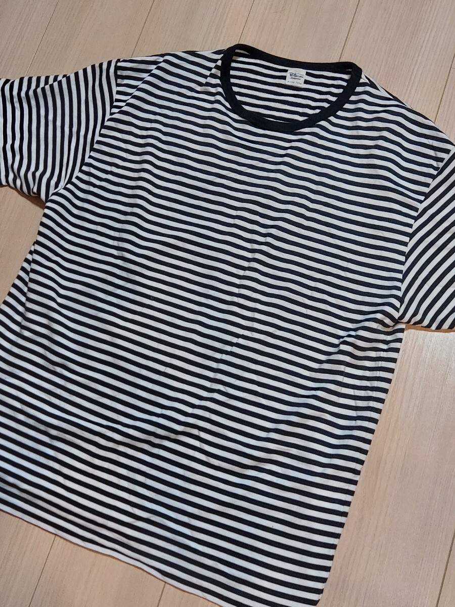 ロンハーマン 細ボーダーTシャツ ブラック×ホワイトの画像7