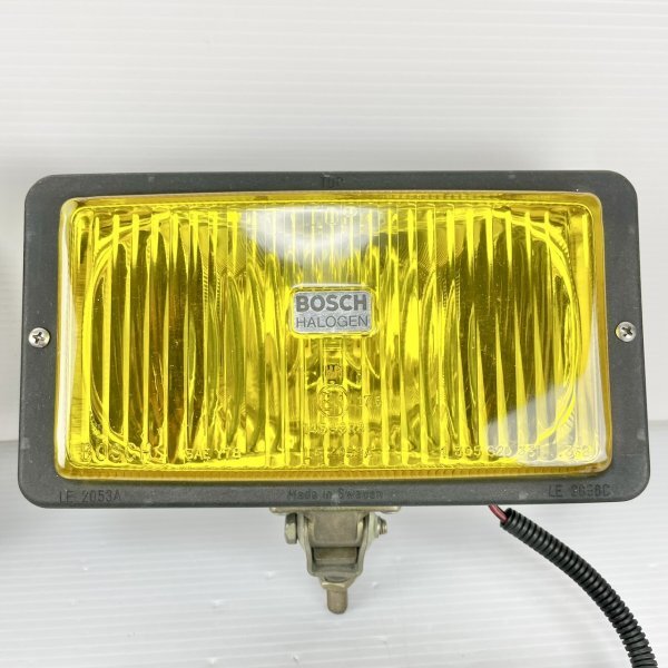 [ present condition goods ]BOSCH Bosch /HALOGEN halogen / foglamp / square shape / yellow lens / old car / off-road /GH06C14CP001