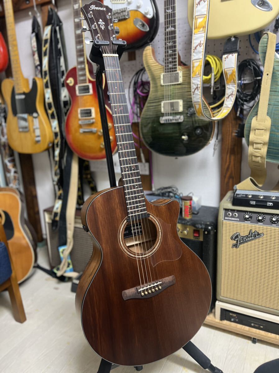 サンプル音源有 新品同様 Ibanez ( アイバニーズ ) AE295-LGSアコースティックギター _画像2