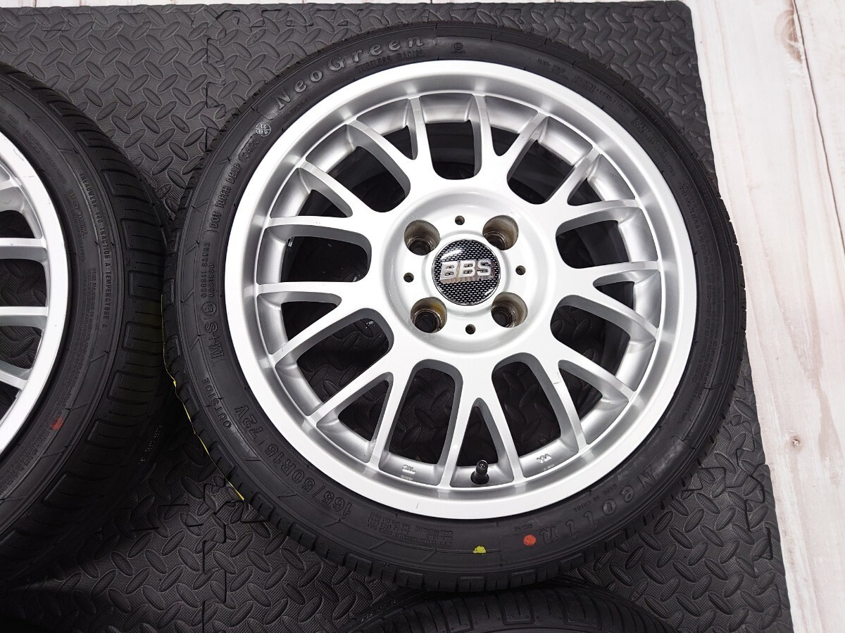 新品タイヤ S-HOLD MESH 15インチ 6J +38 4穴 PCD100 165/50R15 2023年 軽トラ 軽自動車 エブリィ ラパン エッセ ワゴンR BBS風 RG-R RG-F_画像5