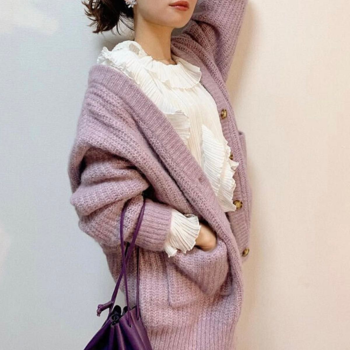 新品タグ付き】 半額以下 ZARA パッチポケット ニット 新品タグ付き】 半額以下 ZARA パッチポケット ニット