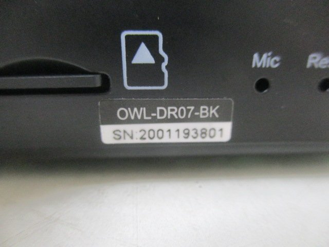 OWLTECH オウルテック ドライブレコーダー OWL-DR07-BK MicroSD 32GB付き 動作確認済み 中古_画像2