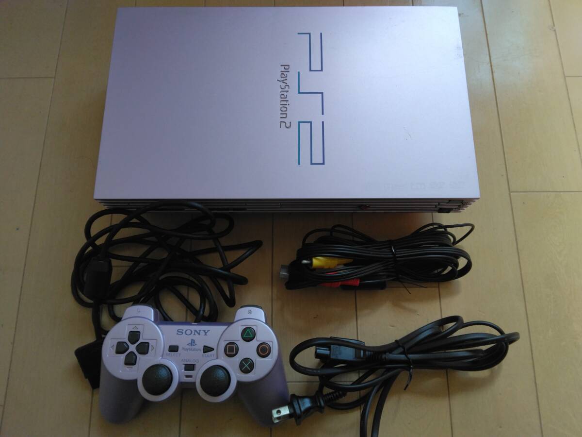 SONY SCPH-39000 SA SAKURA サクラ PlayStation2 プレイステーション2　メモリ２個　連射コントローラー　ネットワークアダプタ　その他