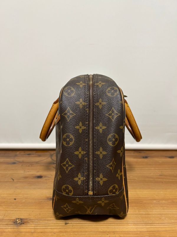 D0008★30 LOUIS VUITTON ルイヴィトン ドーヴィル ボーリングヴァニティ モノグラム ハンド レザー バッグ 鞄 レディース 名作 M47270_画像4