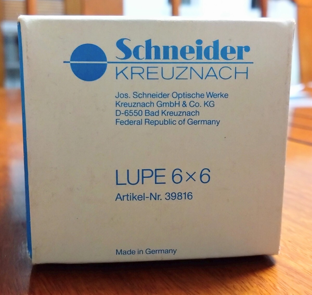 ルーペ　Schneider Kreuznach/シュナイダー　クロイツナッハ　拡大鏡　 LUPE6x6 _画像8