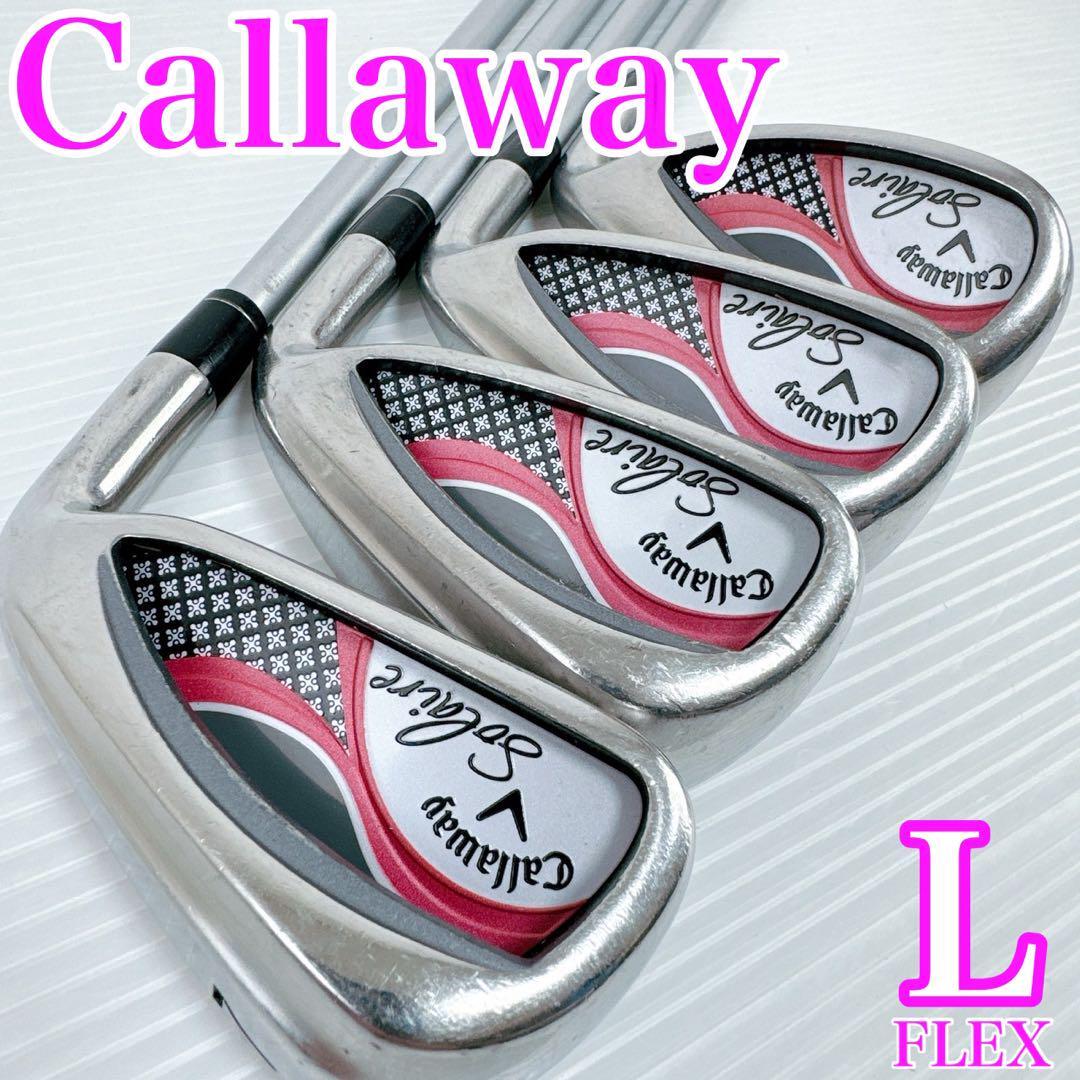 キャロウェイ ソレイユ  レディース アイアン ハーフセット 4本／Callaway Solaire ソレイル 女性用・初心者・クラブ・ピンクの画像1