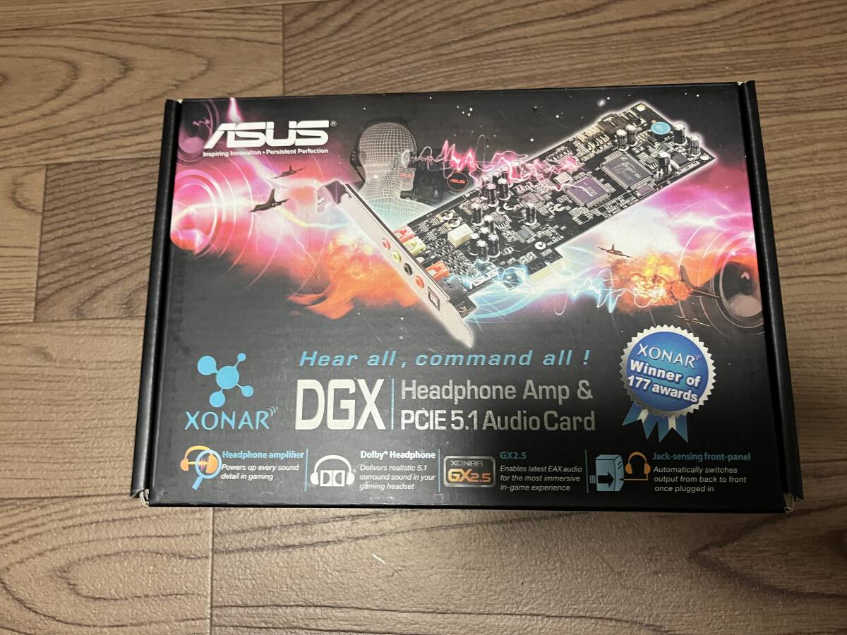 ASUS XONAR DGX PCI-e 5.1ch サラウンドサウンドカード　ジャンク扱い_画像1