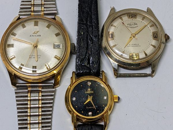 3-125-60　ブランド腕時計まとめて★TIMEX/マーガレットハウエル/エレガンス/トラサルディ/GUESS/CK/agnes.b/FolliFolli/ENICAR など_画像8