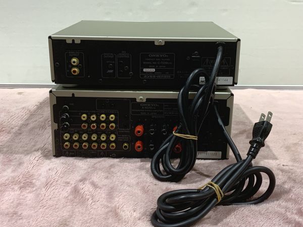 3-226-100 ONKYO オンキョー プリメインアンプ A-922M LTD /CDプレーヤー C-722M LTD オーディオ機器(通電OK)_画像7