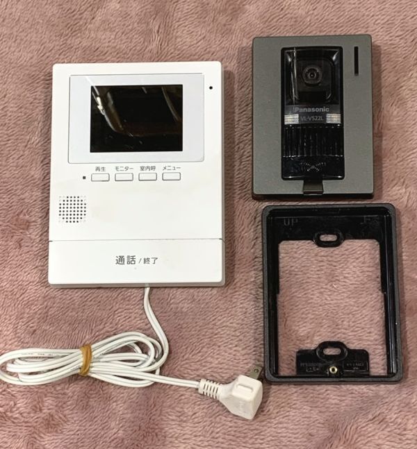 3-232-60【動作品】Panasonic パナソニック モニター親機 VL-ME30X カメラ玄関子機 VL-V522L-S セット インターホン テレビドアホン_画像1