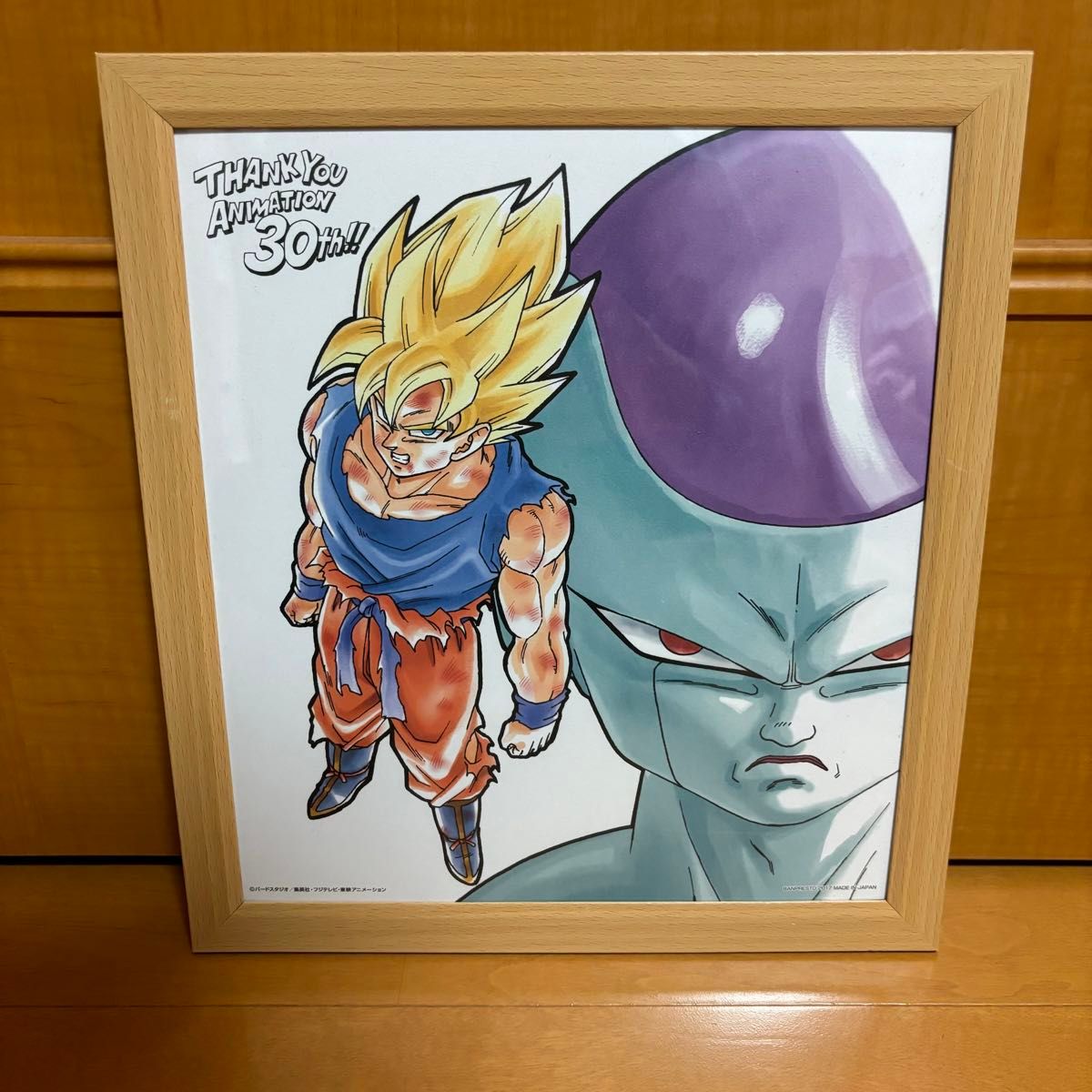 希少 激レア ドラゴンボール 30周年記念色紙 孫悟空&フリーザ 鳥山明