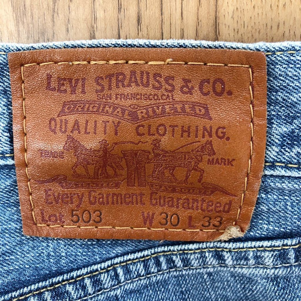 Levi's 503 W30 L33 リーバイス/ジーンズ デニムパンツ ジーパン ロングパンツ ボトムス メンズ 鬼ヒゲ_画像7