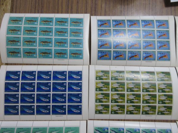 ●見本（みほん）切手シートコレクション（魚シリーズシート12種完）の画像2