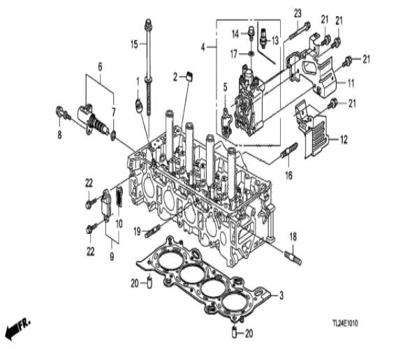 ホンダ アコードアルマス バルブASSY VTCオイルコントロール VALVE ASSY VTC OIL CONTROL HONDA 純正 JDM OEM メーカー純正品_画像2