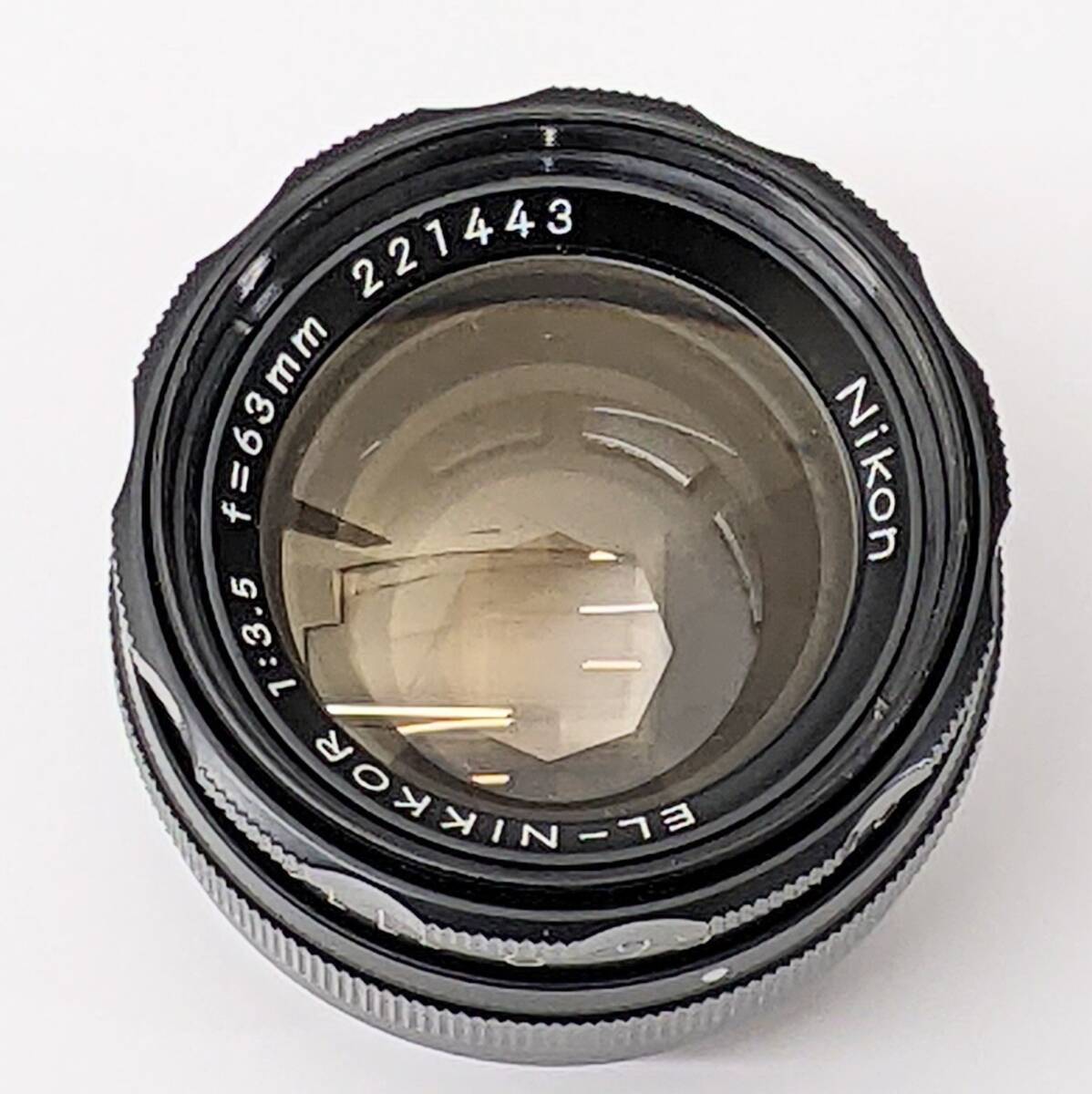 【1847】 NIKON ニコン EL-NIKKOR ｆ=63mm 1：3.5 レンズ カメラパーツ レア CP-2 ケース付き アタッチメント 日本 LENS MADE IN JAPAN_画像2
