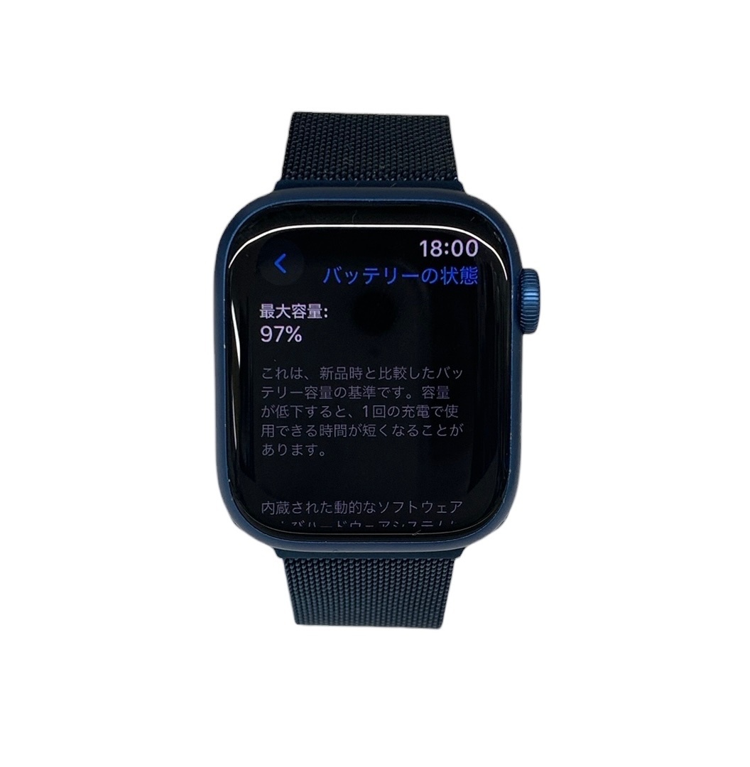 Apple (アップル) Apple Watch アップルウォッチ Series 7 GPSモデル MKN13J/A 41mm ブルー 家電/025_画像2