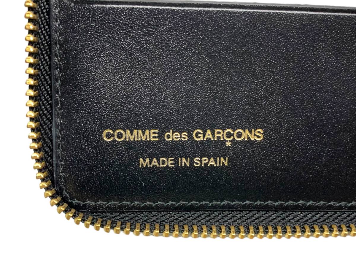 COMME des GARCONS (コムデギャルソン) POLKA DOTS PRINTED 二つ折り財布 SA7100PD-BKBKOS 黒 レザー ドット 水玉 ウィメンズ/036_画像5