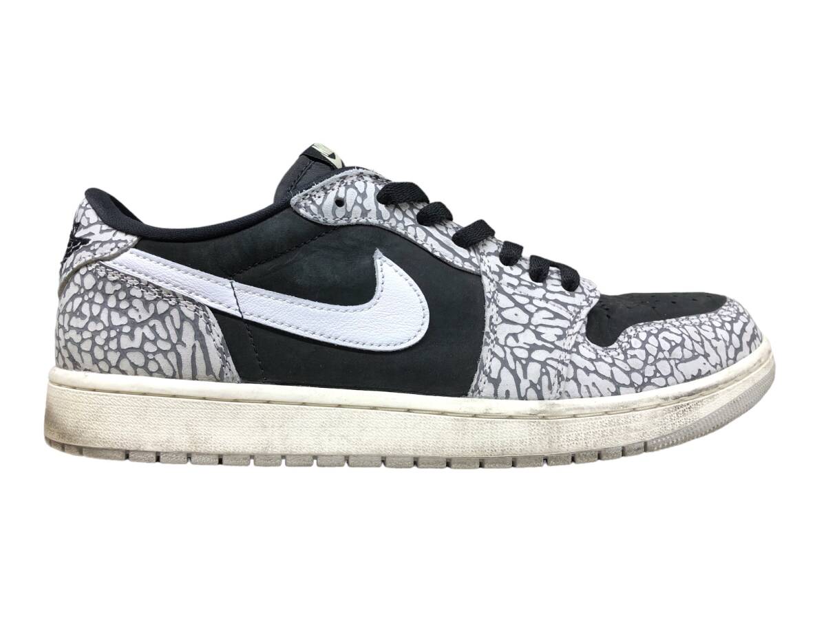 NIKE (ナイキ) AIR Jordan 1 Retro Low OG Black Cement ローカットスニーカー CZ0790-001 30.0cm ブラック メンズ/025の画像4