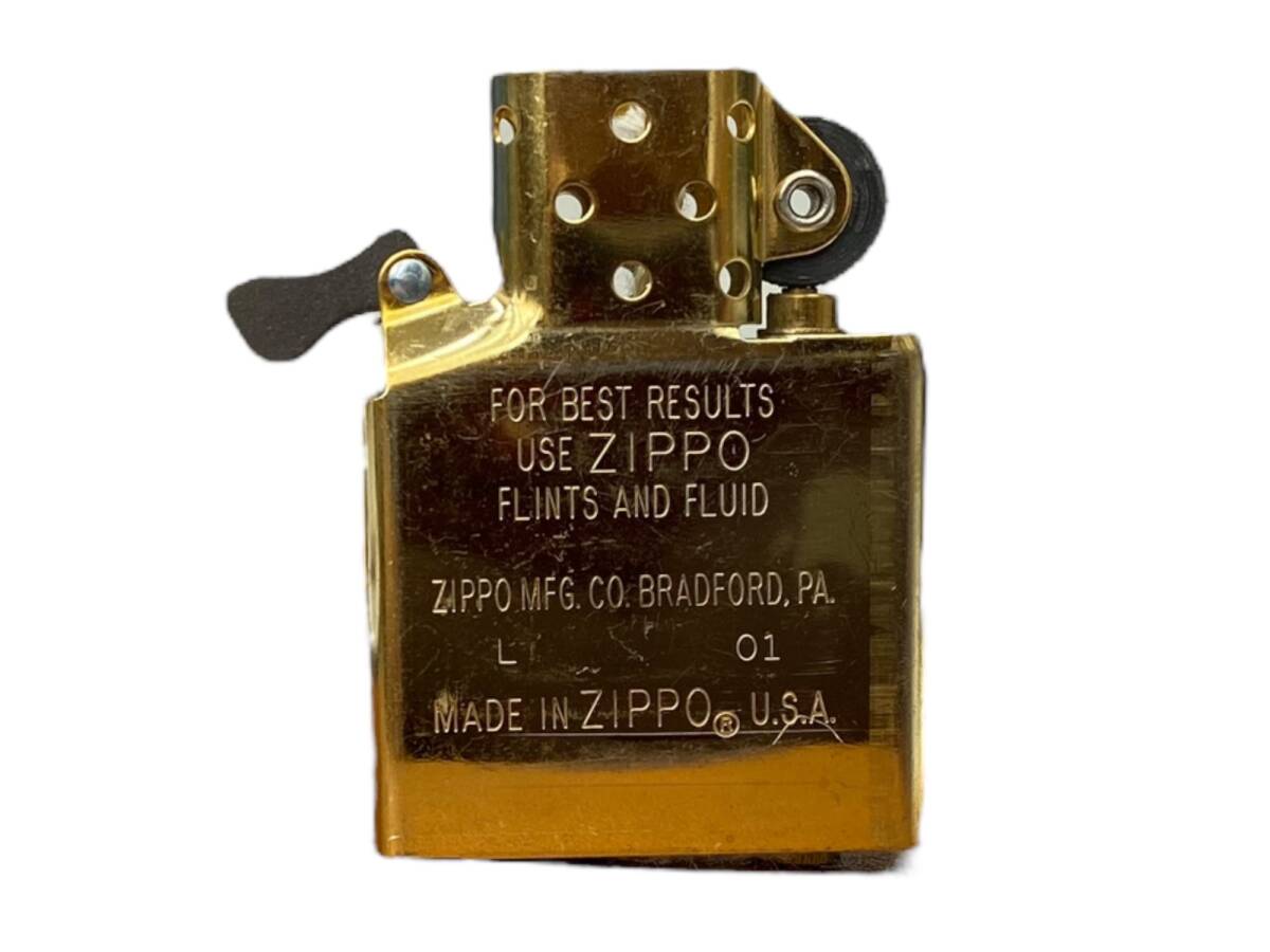 zippo (ジッポー) 2002年製 70th ANNIVERSARY オイルライター ゴールド 雑貨/009_画像4