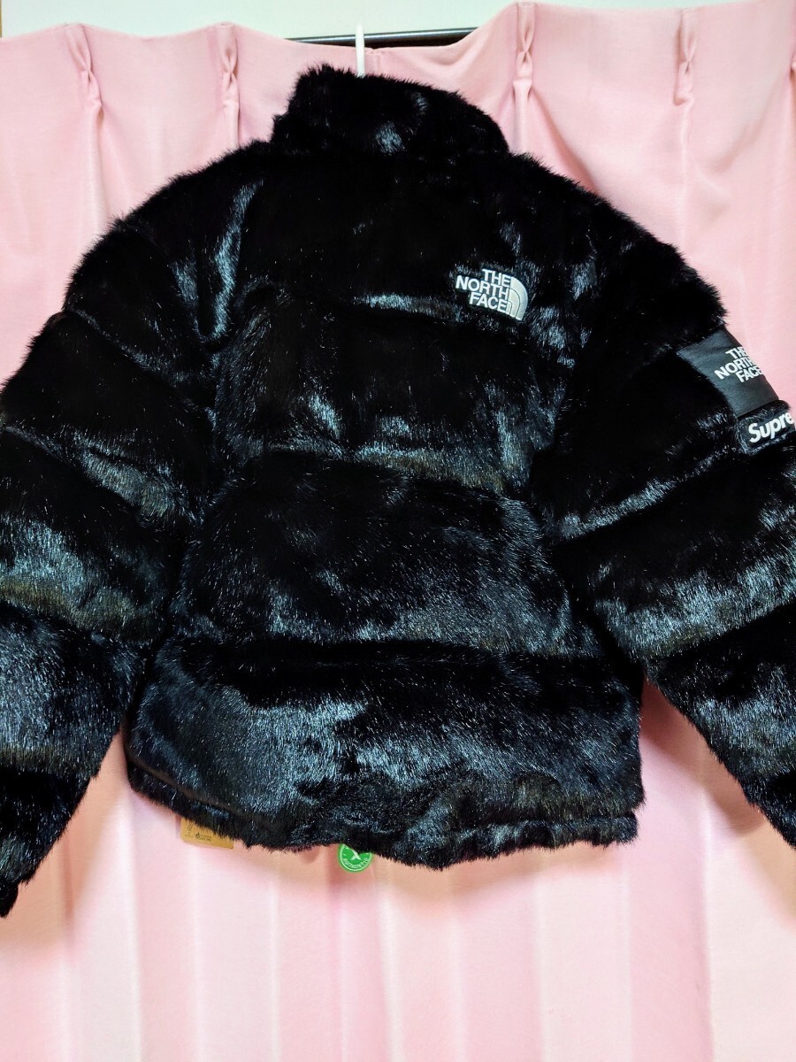 Supreme / The North Face Faux Fur Nuptse Jacket Black M シュプリーム ザ ノース フェイス ブラック_画像4