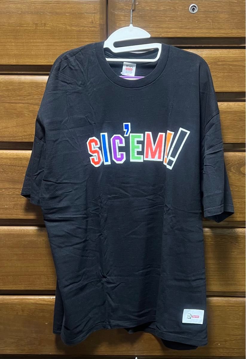 Supreme×WTaps Sic"em! Tee "Black" XXL