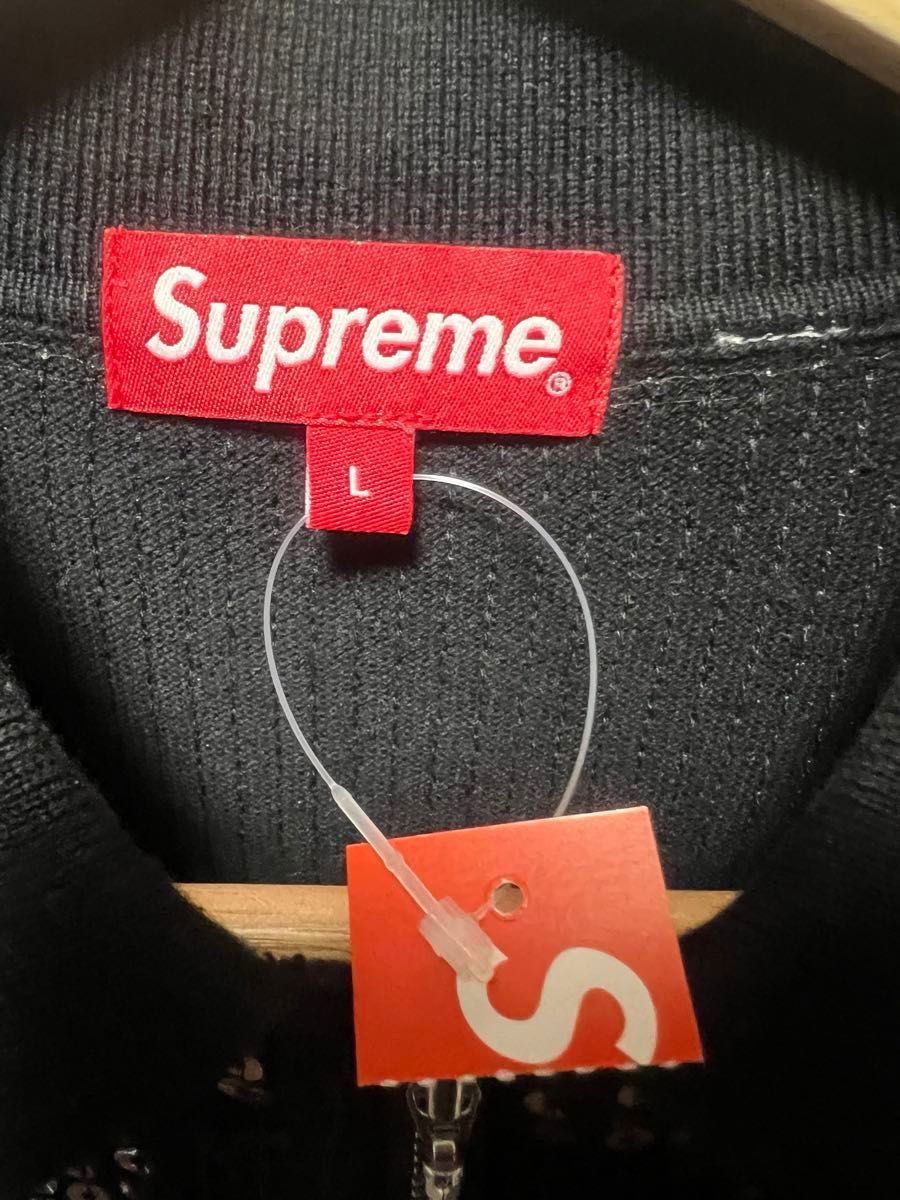Supreme Sequin Stripe Zip Polo Supreme Sequin Stripe Zip Polo