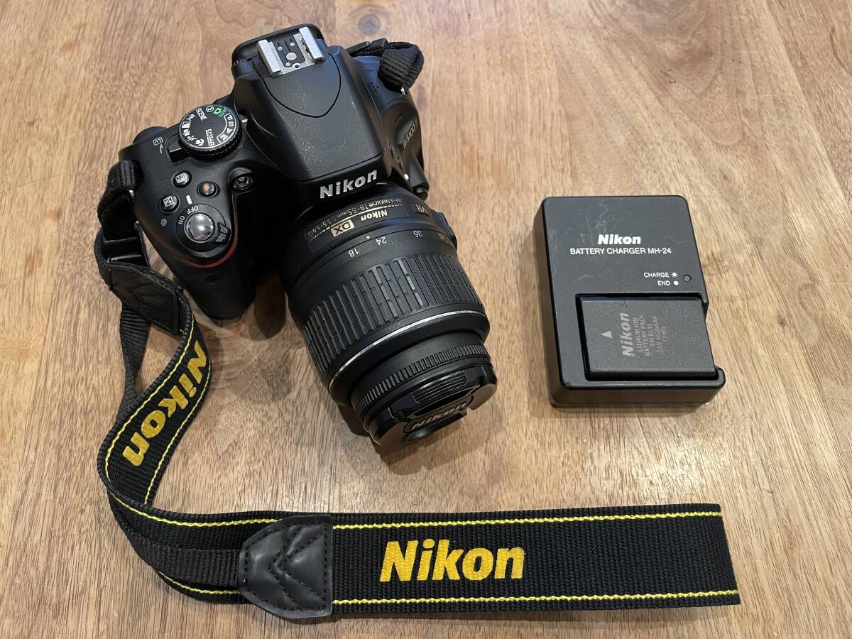 Nikon☆ニコン　デジタル一眼レフカメラ　D5100 レンズキット　ジャンク品　匿名送料込☆_画像1
