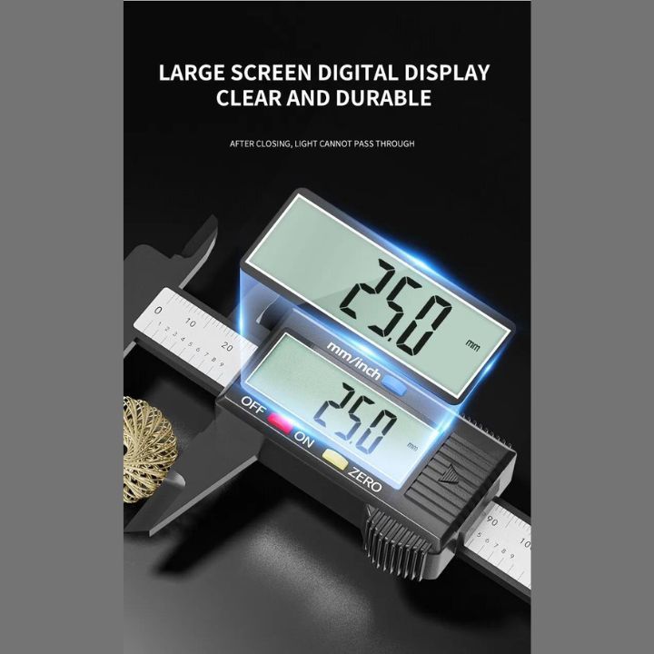 デジタルノギス定規150mm測定ファイバー製軽量デジタルディスプレイプラスチックバーニア_画像6