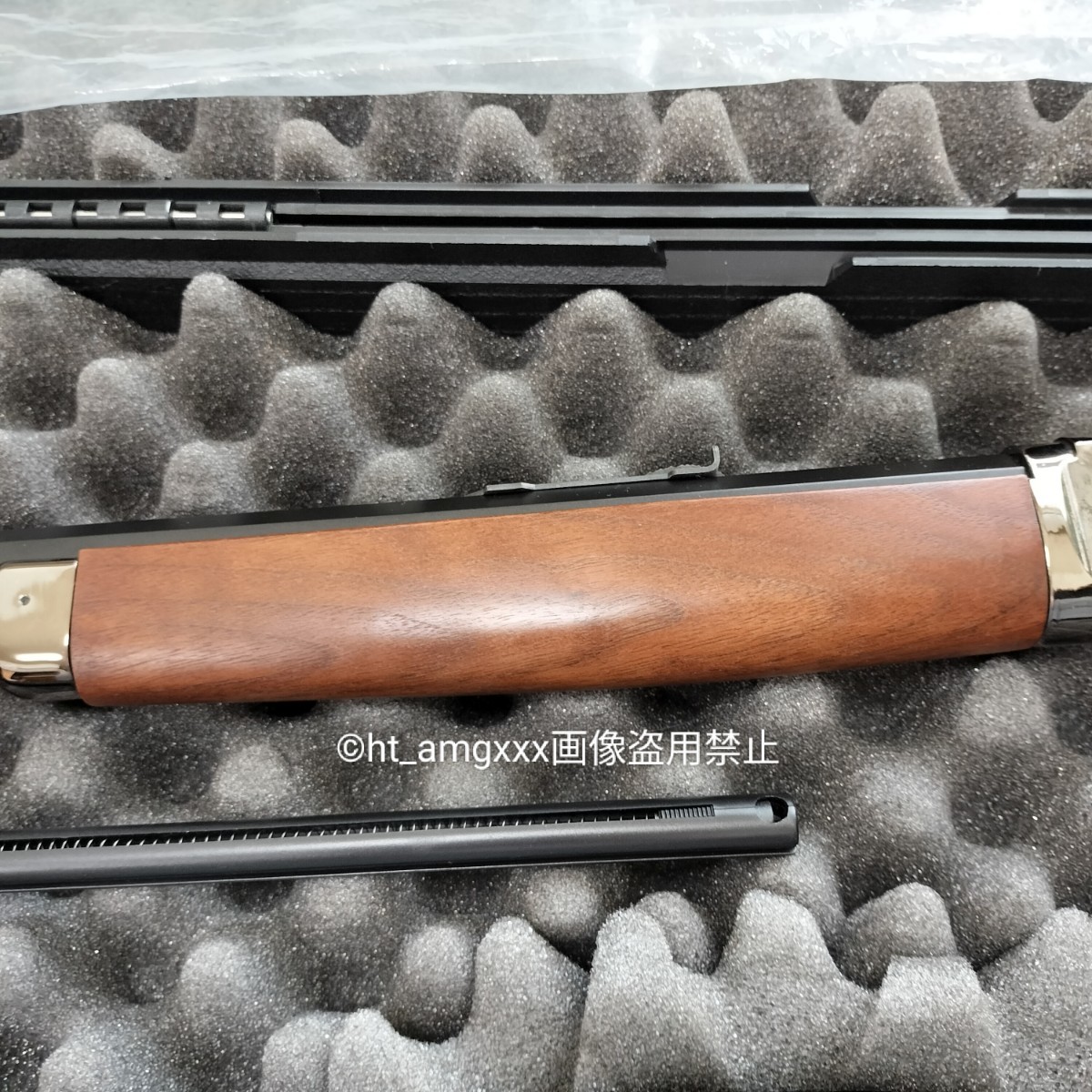 KTW ウィンチェスター M1873 ライフル メッキ ガスコンバージョンキット組み込み WINCHESTER ガンケース付き_画像4