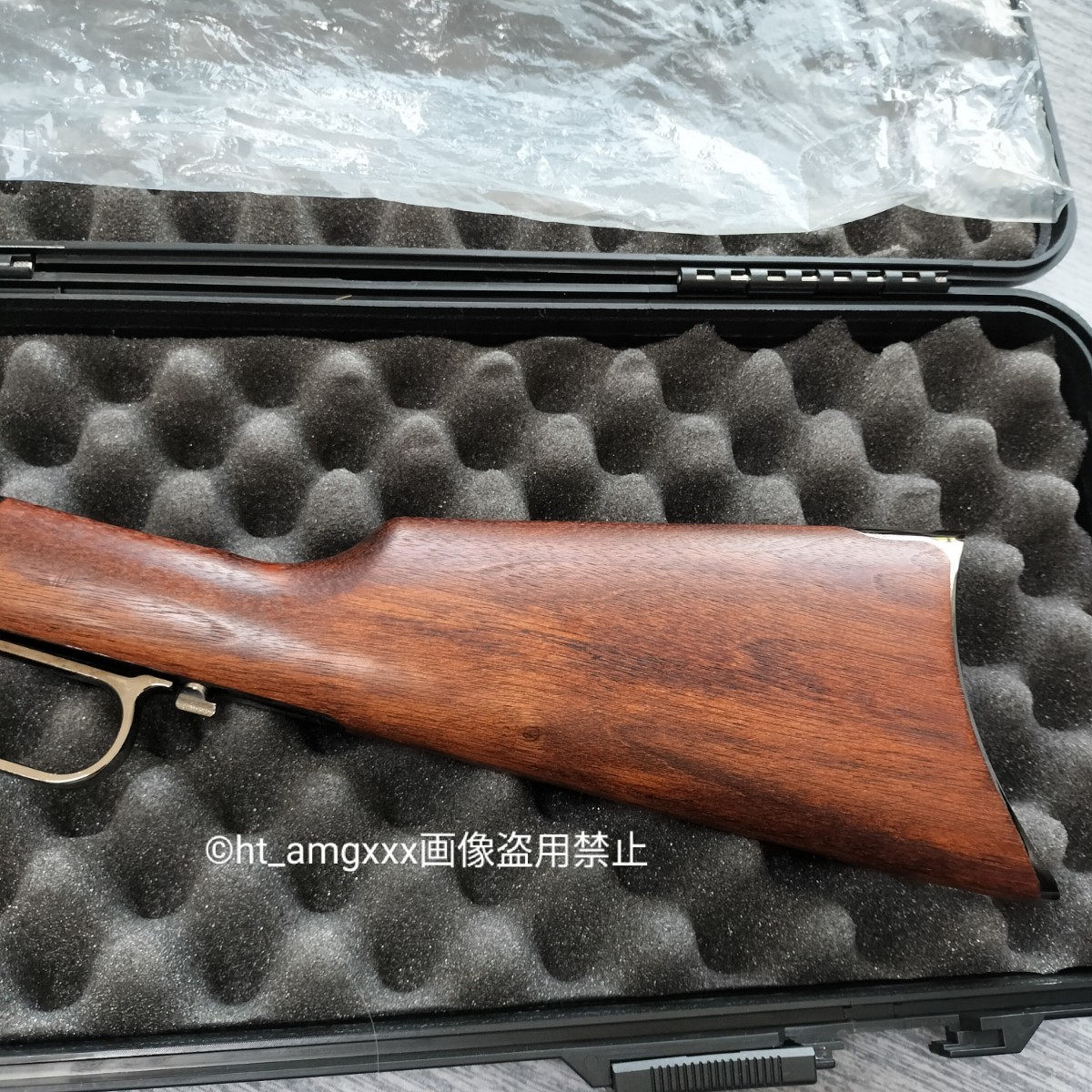 KTW ウィンチェスター M1873 ライフル メッキ ガスコンバージョンキット組み込み WINCHESTER ガンケース付き_画像8