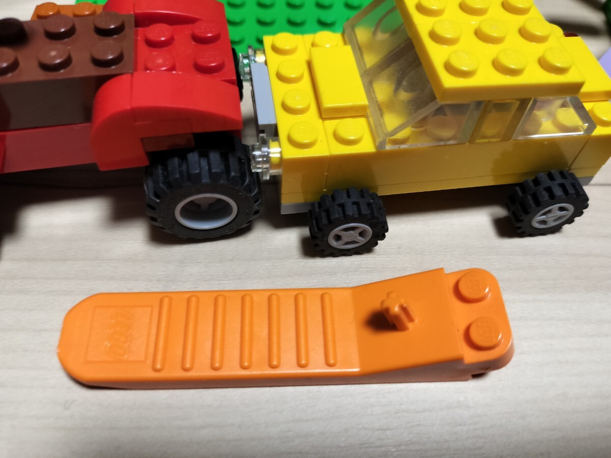 送料無料　即決あり　レゴ LEGO クラシック 10696 黄色のアイデアボックス プラス　車　タイヤ多数　汽車　ワニ　家　バイク　花　パン焼き_画像7