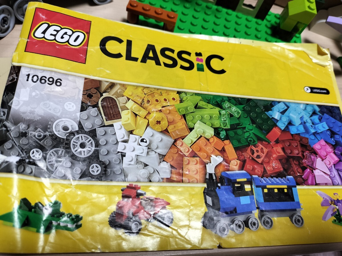 送料無料　即決あり　レゴ LEGO クラシック 10696 黄色のアイデアボックス プラス　車　タイヤ多数　汽車　ワニ　家　バイク　花　パン焼き_画像8