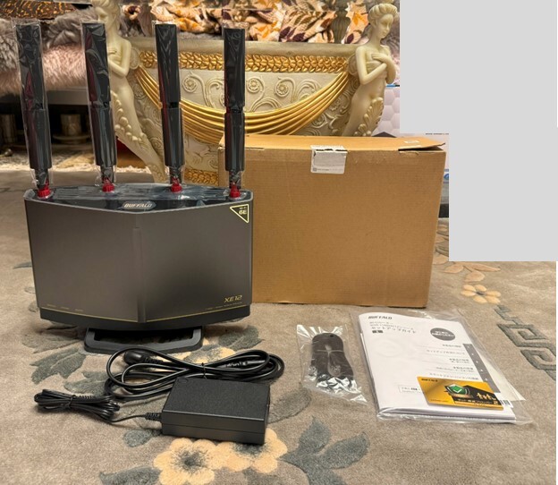 ほぼ未使用 BUFFALO AirStation バッファロー Wi-Fiルーター WXR-11000XE12 Wi-Fi 6E対応 トライバンドルーター