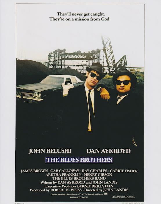 ブルースブラザース　ダンエイクロイド　ジョンベルーシ　The Blues Brothers　約20.3x25.4cm　輸入　写真　11915._画像1