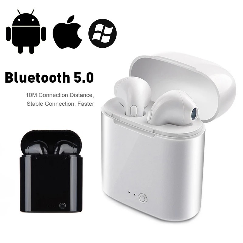 ワイヤレスイヤホン　I7s　ホワイト　軽量　かわいい　Bluetooth　音楽