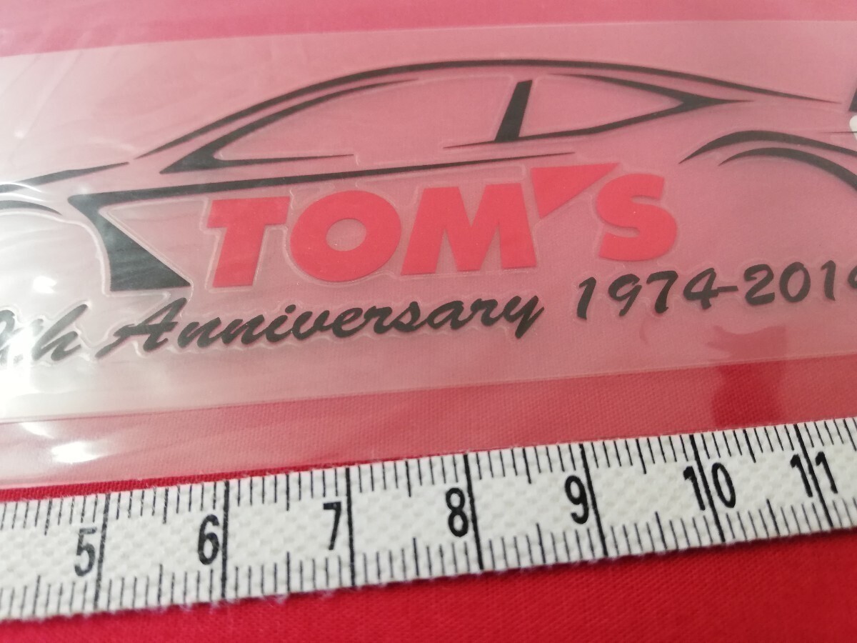 新品 未使用 希少 TOM'S トムス TOMS 当時物 ステッカー デカール 旧車 トヨタ TOYOTA AE86 スープラ GX71 ソアラ チェイサー MR2 レア JDM_画像5